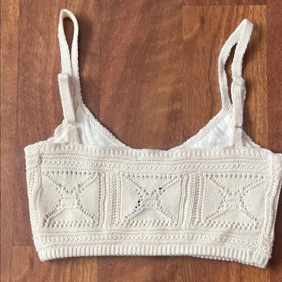 Elegant Cream Knit lined bra - Picture 9 of 16